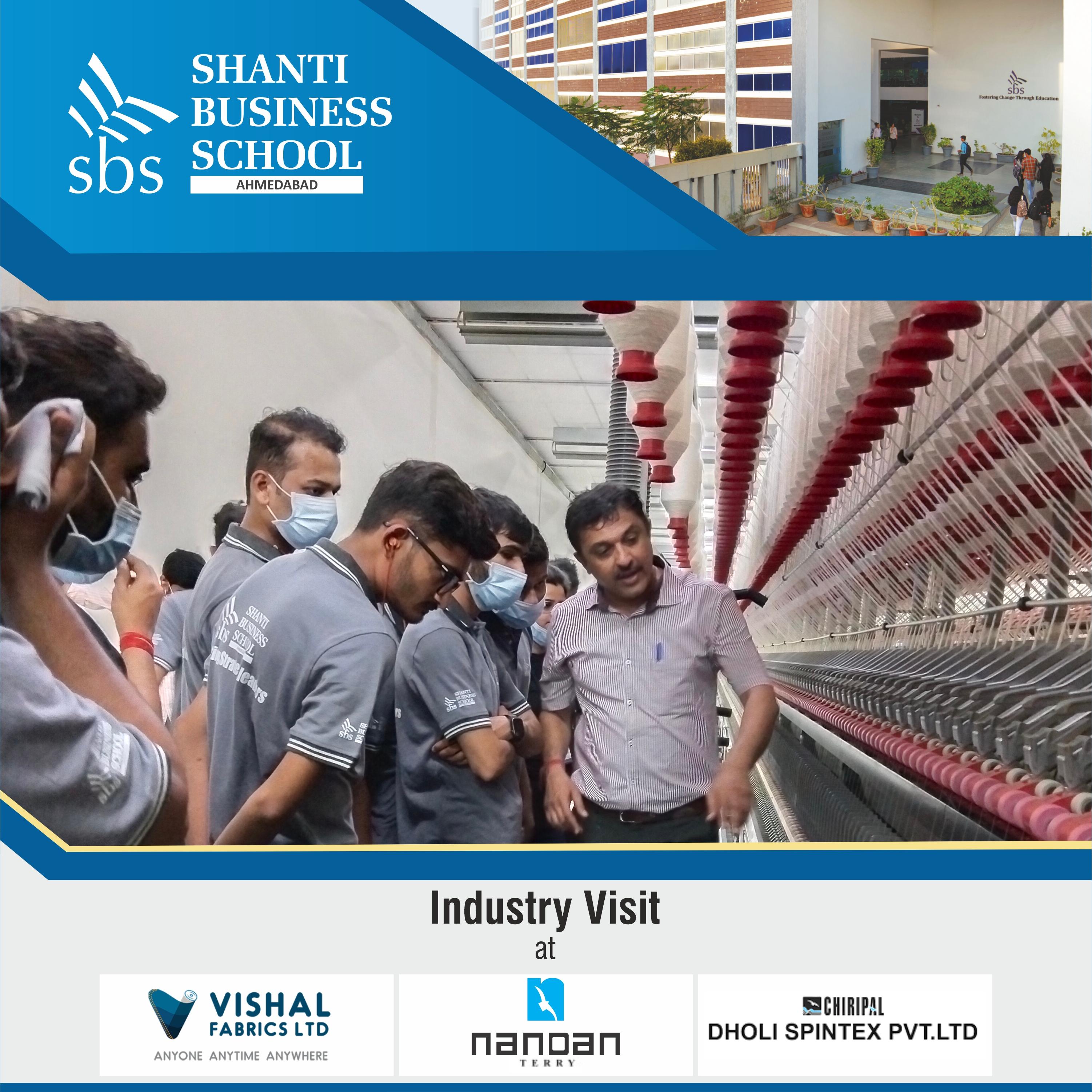 Industrial Visit - Vishal Fabrics, Nandan Terri & Dholi Spintex Pvt. Ltd.